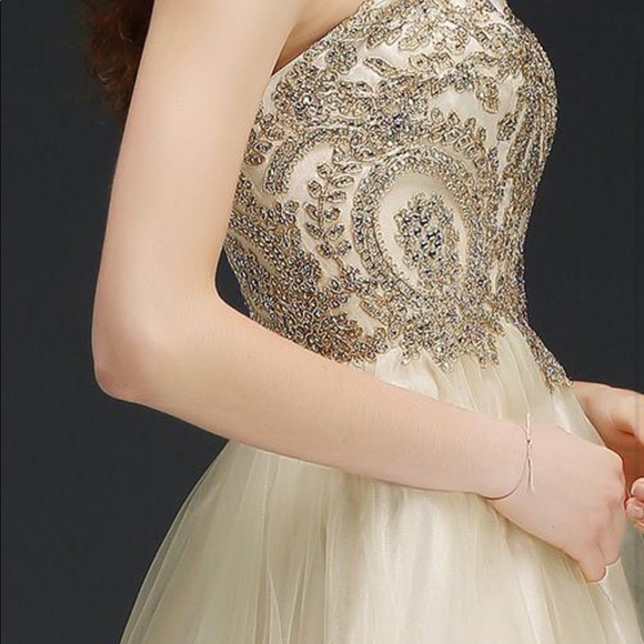 Chiffon Beads  Embroidered Prom or Wedding Dress - Picture 5 of 11